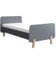 LAURETTE - Lit MM pieds bois naturel 90x190cm