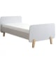 LAURETTE - Lit MM pieds bois naturel 90x190cm