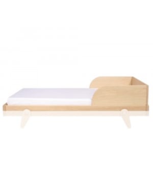 LAURETTE - Barrière Lit Petipeton - Bois Naturel - 70x140 cm