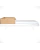 LAURETTE - Couleurs Barrière Lit Petipeton - Bois Naturel - 70x140 cm