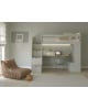 ASORAL/MUBA - XL Loft Bed with Desk, Bookshelf and Storage Stairs "all in one 2"
