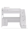 ASORAL-MUBA - Lit Mezzanine xl avec Bureau et Commode