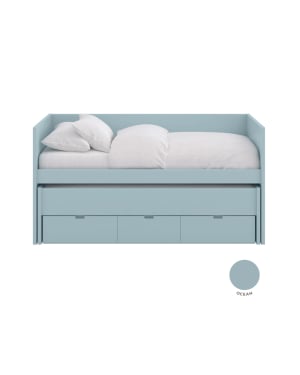 ASORAL-MUBA - Trundle Day Bed Movil with Frieze and Drawers