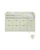 ASORAL-MUBA - Lit Banquette Bloc XL avec 8 Tiroirs
