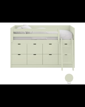 ASORAL-MUBA - Lit Banquette Bloc XL avec 8 Tiroirs