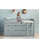 ASORAL-MUBA - Lit Banquette Bloc XL avec 8 Tiroirs