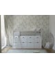 ASORAL-MUBA - Lit Banquette Bloc XL avec 8 Tiroirs