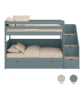 ASORAL-MUBA - Bunk Bed with Storage Steps and Extra Bed