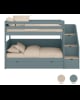ASORAL-MUBA - Lit Superposé avec Rangement et Matelas Supplémentaire