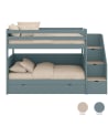 ASORAL-MUBA - Bunk Bed with Storage Steps and Extra Bed