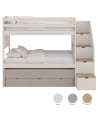 ASORAL-MUBA - XL Bunk Bed with Mobile Trundle and Storage Steps