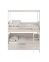 ASORAL-MUBA - Xl Bunk Bed with Mobile Trundle and Storage Steps