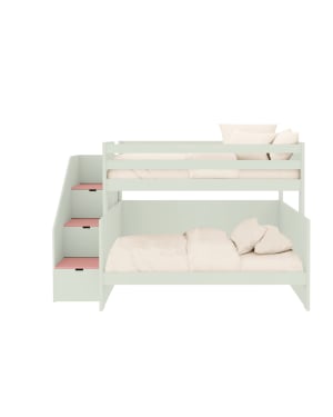 ASORAL-MUBA - Lit Superposé avec Rangement et Matelas