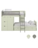 ASORAL-MUBA - Train Bunk Bed with Storage and Wardrobe