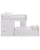 ASORAL-MUBA - Train Bunk Bed with Storage and Wardrobe