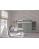 ASORAL-MUBA - Train Bunk Bed with Storage Steps