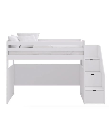 ASORAL-MUBA - Loft Bed with Storage Ladder