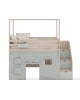 ASORAL-MUBA - Loft Bed with Storage Ladder