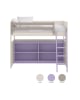 ASORAL-MUBA - Loft Bunk Bed with Bookcase