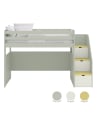 ASORAL-MUBA - Loft Bed with Storage Steps