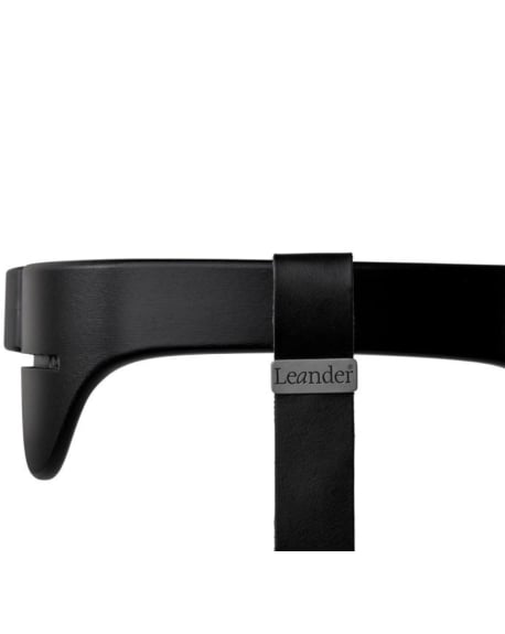 LEANDER - Sangle en cuir pour arceau de sécurité Leander, Noir