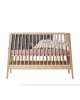 LEANDER - Baby cot Linea oak wood - 90 x 65 x 132 cm