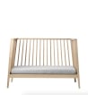 LEANDER - Baby cot Linea oak wood - 90 x 65 x 132 cm