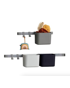 LEANDER - Organiseurs Leander 3 pcs, 2 supports, 1 long and 1 court, Gris