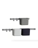 LEANDER - Organiseurs Leander 3 pcs, 2 supports, 1 long and 1 court, Gris
