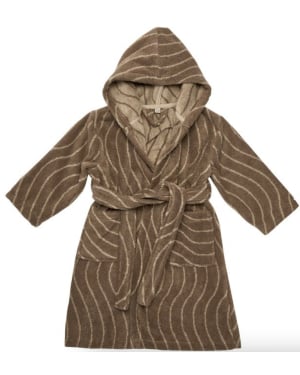 LEANDER - Peignoir, Plusieurs Tailles , Woodland, Coton Bio, Mocca