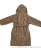 LEANDER - Peignoir, Plusieurs Tailles , Woodland, Coton Bio, Mocca