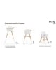 Micuna - Ovo Ooriginal One Luxe Blanc/Naturel Sangles Similicuir Beige