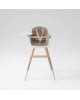 Micuna - Ovo Original One Luxe Blanc/Naturel Sangles Similicuir Beige