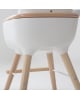 Micuna - Ovo Original One Luxe Blanc/Naturel Sangles Similicuir Beige
