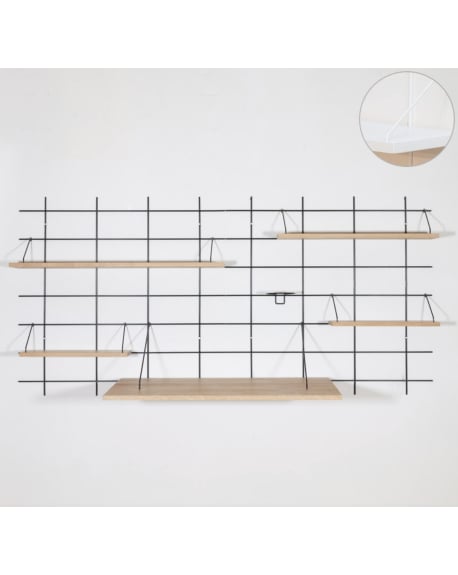 Gassien - Etagère Murale avec Bureau Orso