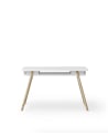 Oliver Furniture - Camp Junior Desk, Adjustable, White/Oak