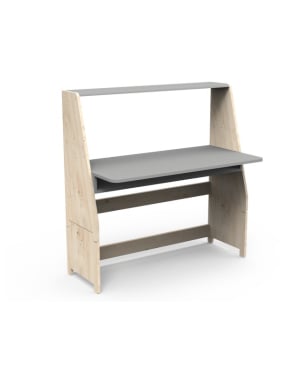 MATHY BY BOLS - Asymetry Large Desk and 1 Vertical Kit - 120 x 60 x 121 cm
