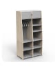 MATHY BY BOLS - Asymetry Double Wardrobe and 2 Vertical Kits - 90x 49 x 180 cm