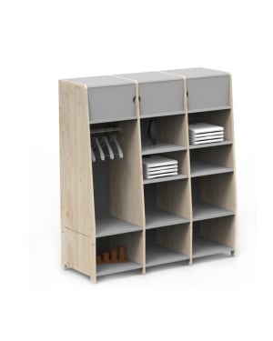 MATHY BY BOLS - Asymetry Triple and 1 Vertical Kit - 134 x 49 x 150 cm