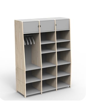 MATHY BY BOLS - Asymetry Triple and 2 Vertical Kits - 134 x 49 x 180 cm
