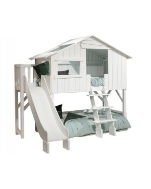 MATHY BY BOLS - Cabane Superposée et Toboggan avec Plateforme - Plusieurs Tailles