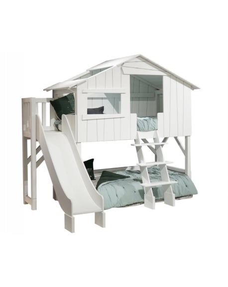 MATHY BY BOLS - Cabane Superposée et Toboggan avec Plateforme - Plusieurs Tailles