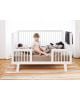 OEUF - SPARROW - Design convertible cot - White