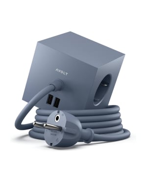 Avolt - multisocket Square 1 - Blue Ocean