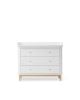 Oliver Furniture - Commode à langer 6 tiroirs avec grand plan - Blanc/Chêne