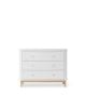 Oliver Furniture - Commode 6 tiroirs - Blanc/Chêne