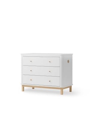 Oliver Furniture - Wood Nursery dresser 3 drawers - White/Oak