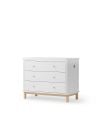 Oliver Furniture - Commode 3 tiroirs - Blanc/Chêne