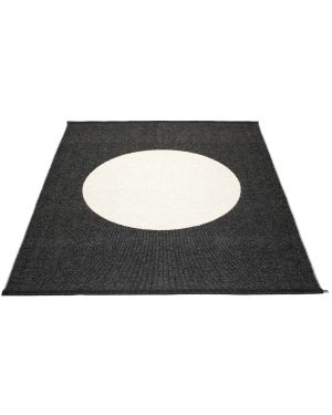 PAPPELINA - VERA ONE - Plastic rug 180 x 230 cm 3 colors : green, nougat, black and vanilla