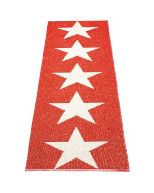 PAPPELINA - VIGGO ONE RED/VANILLA - Design plastic rug 4 sizes available